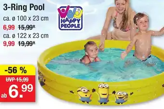 Zimmermann HAPPY PEOPLE 3-Ring Pool Angebot