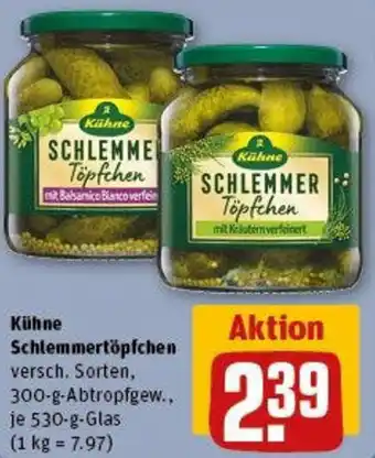 REWE Kühne Schlemmertöpfchen 530 g Glas Angebot