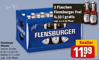 REWE Flensburger Pilsener 20x0,33 L-Fl. Kasten Angebot