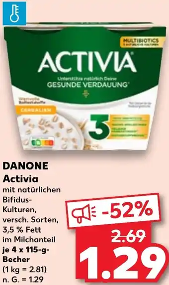 Kaufland DANONE Activia 4x115 g Becher Angebot