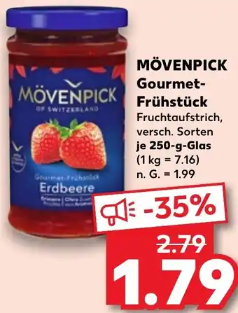Kaufland MÖVENPICK Gourmet Frühstück 250 g Glas Angebot