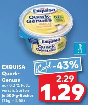 Kaufland Exquisa Quark Genuss 500 g Becher Angebot