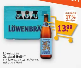 tegut Löwenbräu Original Hell 20*500ml Angebot