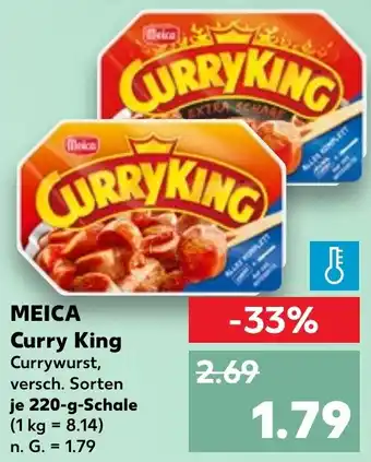 Kaufland MEICA Curry King 220 g Schale Angebot