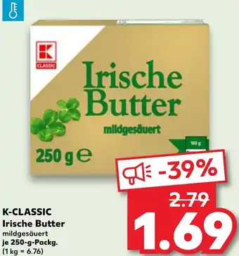 Kaufland K-CLASSIC Irische Butter 250 g Packg. Angebot