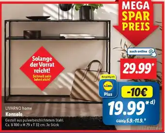 Lidl LIVARNO home Konsole Angebot
