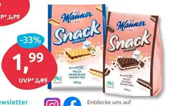 Budni Manner snack minis Angebot