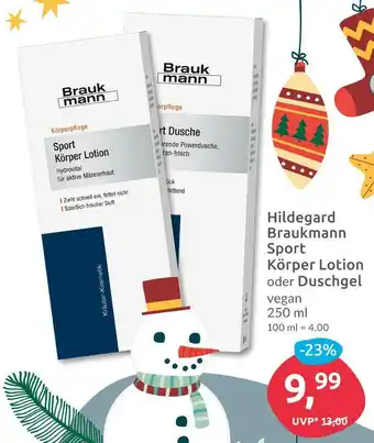 Budni Hildegard braukmann sport körper lotion oder duschgel Angebot