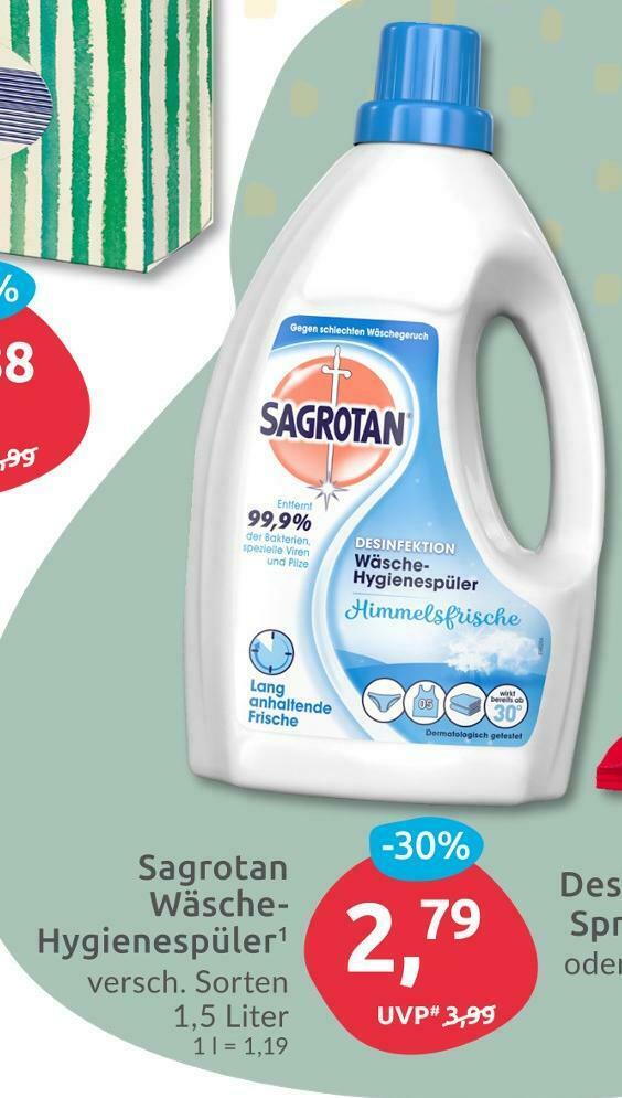 Sagrotan wäsche-hygienespüler Angebot bei Budni