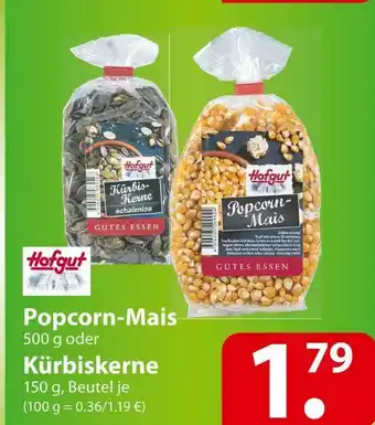 Famila Nord Ost Hofgut popcorn-mais oder kürbiskerne Angebot