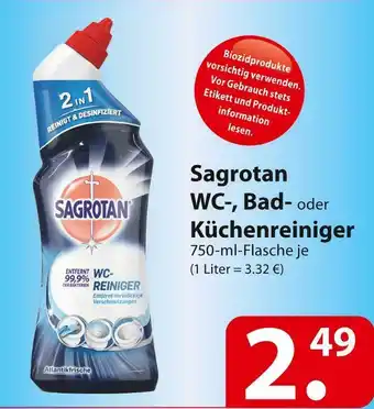 Famila Nord Ost Sagrotan wc-, bad- oder küchenreiniger Angebot