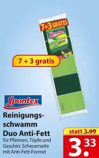 Famila Nord Ost Spontex reinigungsschwamm duo anti-fett Angebot