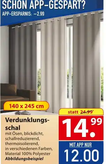 Famila Nord Ost Verdunklungsschal Angebot