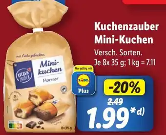 Lidl Kuchenzauber Mini-Kuchen 8 x 35 g Angebot