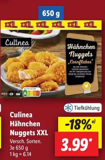 Lidl Culinea Hähnchen Nuggets XXL 650 g Angebot