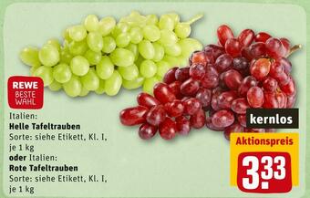 REWE Rewe beste wahl tafeltrauben Angebot