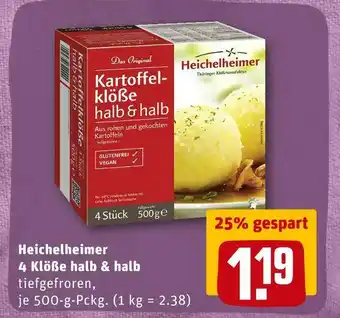 REWE Heichelheimer 4 klöße halb & halb Angebot