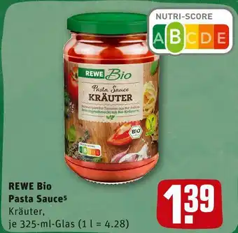 REWE Rewe bio pasta sauce Angebot