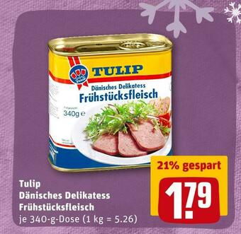 REWE Tulip dänisches delikatess frühstücksfleisch Angebot