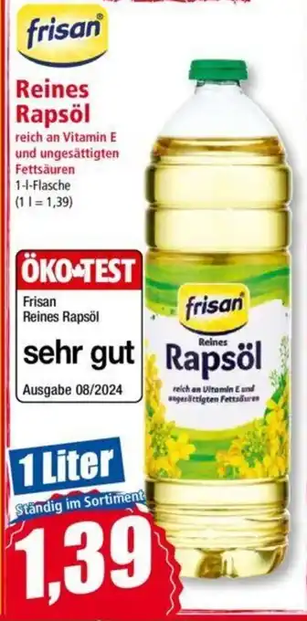 Norma frisan Reines Rapsöl 1 l Flasche Angebot