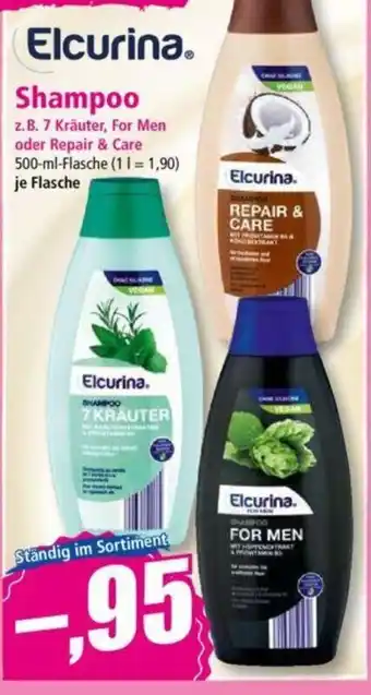 Norma Elcurina. Shampoo z. B. 7 Kräuter, For Men oder Repair & Care 500-ml-Flasche Angebot