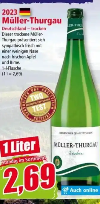Norma Müller-Thurgau Deutschland-trocken 1 Liter Angebot