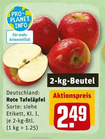 REWE Rote tafeläpfel Angebot