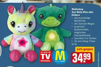 REWE Mediashop star belly dino oder einhorn Angebot