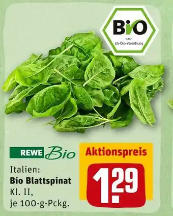 REWE Rewe bio bio blattspinat Angebot