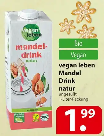 Famila Nord Ost Vegan leben mandel drink natur Angebot