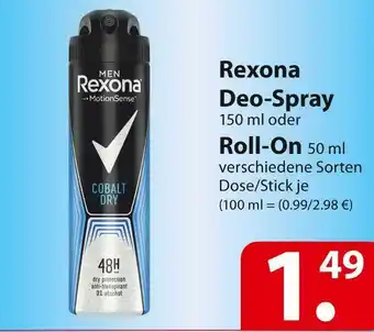 Famila Nord Ost Rexona deo-spray oder roll-on Angebot