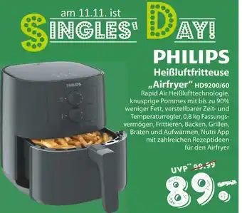 Famila Nord Ost Philips heißluftfritteuse „airfryer“ hd9200/60 Angebot