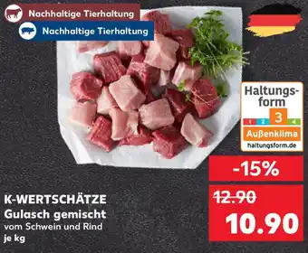 Kaufland K-WERTSCHÄTZE Gulasch gemischt Angebot