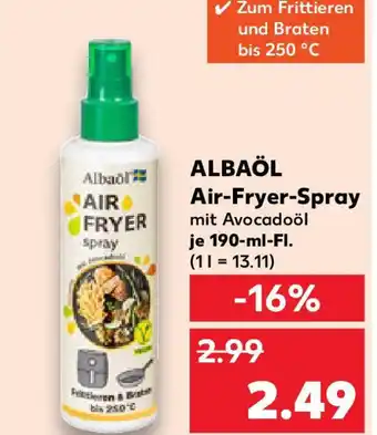 Kaufland ALBAÖL Air-Fryer-Spray 190-ml-Fl. Angebot