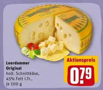 REWE Leerdammer schnittkäse original Angebot