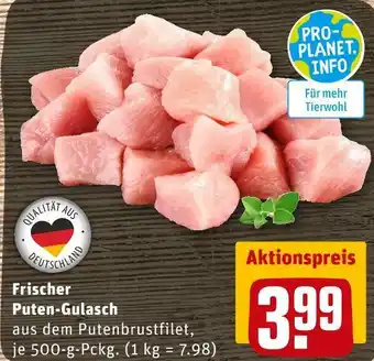 REWE Frischer puten-gulasch Angebot