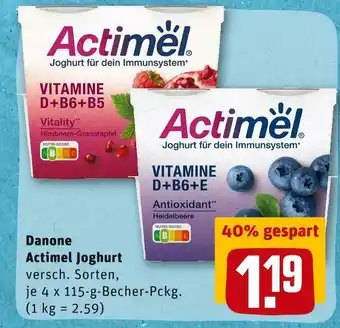 REWE Danone actimel joghurt Angebot