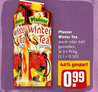 REWE Pfanner winter tea Angebot