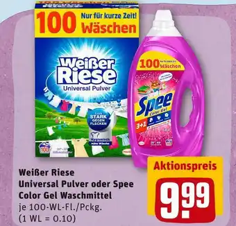 REWE Weißer riese oder spee universal pulver oder color gel waschmittel Angebot