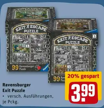 REWE Ravensburger exit puzzle Angebot