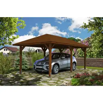 Hagebau SKANHOLZ Carport Taunus, BxT: 374 x 656 cm, Firsthöhe: 314 cm, farbbehandelt - weiss Angebot