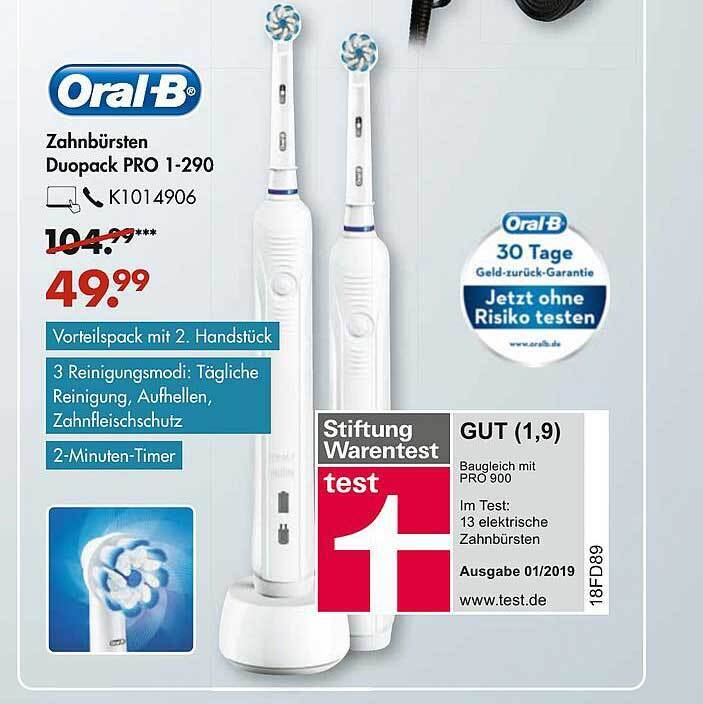 Oral B Zahnbursten Duopack Pro 1 290 Angebot Bei Galeria Oral B Zahnbursten Duopack Pro 1 290 Angebot Bei Galeria