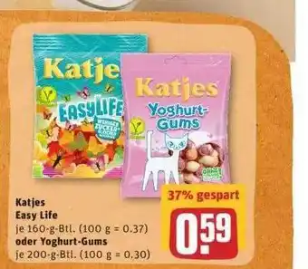 REWE Katjes Easy Life oder Yoghurt Gums Angebot