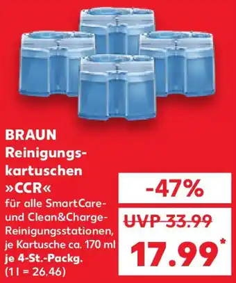 Kaufland BRAUN Reinigungskartuschen CCR Angebot