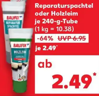 Kaufland BAUFIX Reparaturspachtel oder Holzleim Angebot