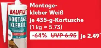 Kaufland BAUFIX Montagekleber Weiß Angebot