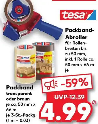 Kaufland tesa Packband Abroller Angebot