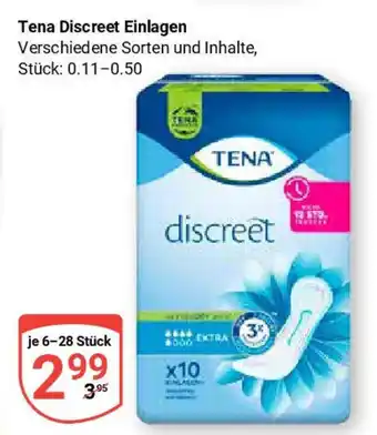 Globus TENA discreet einlagen Angebot