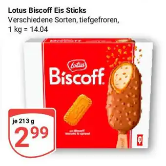 Globus Lotus Biscoff Eis Sticks Angebot