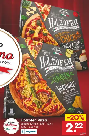 Netto Marken-Discount MONDO Italiano Holzofen Pizza Angebot